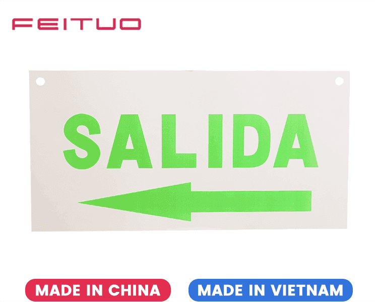 Выходной знак Акриловая панель SALIDA